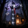 Outsunny 10 FT Grim Reaper Halloween Inflatable with 5 Built-in LED Lights, Blow Up Outdoor Halloween Decoration for Indoor, Outdoor Party