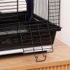 PawHut Metal Bird Cage for Finch, Canary w/ Food Containers, Swing Ring, Tray, Handle, 39 x 33 x 47cm