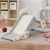 AIYAPLAY Kids Slide Freestanding Toddler Slide Foldable for Indoor Outdoor 1.5-3 Years Old, Grey