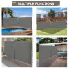 Outsunny 6 x 2m Retractable Sun Side Awning Screen Fence Patio Garden Wall Balcony Screening Panel Outdoor Blind Privacy Divider - Grey