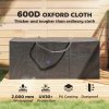 Outsunny 720 L Outdoor Garden Cushion Storage Bag, Heavy Duty 600D Oxford Fabric Waterproof Garden Furniture Cushion Storage Bag with 2-Way Zip for Tent, Christmas Tree, 175 x 55 x 75 cm, Black