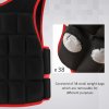 HOMCOM 20kg Weighted Vest, Adjustable Running Weight Vest with 38 Weight Bags for Men or Women Cardio Exercise, Black and Red