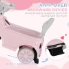 AIYAPLAY Ride On Car Foot To Floor Sliding Car Push Along Car with Air Horn, Anti-Over-Backwards Design, for Toddler from 18 to 36 Months - Pink
