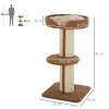 PawHut 91cm Cat Tower Scratching Posts Cat Tree for Indoor Cats Kitten Activity Centre Brown