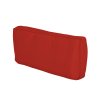 Outsunny Replacement Cushion Covers for Garden Sofa Set, Garden Rattan Sofa Cushion Polyester Cover Replacement Outdoor - No Cushion Included, Red