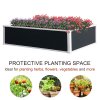 Outsunny 302L Raised Garden Bed, Weather-resistant PP Planter Box Containers for Outdoor Patio Plant Flower Vegetable, 120 x 90 x 30 cm