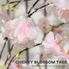 HOMCOM 6ft Cherry Blossom Tree Light with 450 Warm White LED Lights, Artificial Tree for Indoor, Party, Wedding, Christmas, Home Decoration, Pink