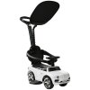 AIYAPLAY Bentley Bentayga Licensed Baby Push Car, 3-in-1 Ride on Car Foot to Floor Sliding Car with Removable Push Handle, Canopy, Horn Music, Storage, Safety Guardrail, for 12-36 Months, White