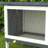 PawHut Wooden Rabbit Hutch Guinea Pig Hutch Bunny Cage Small Animal Habitat Openable Asphalt Roof for Outdoor Use 90 x 45 x 65 cm