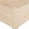 Outsunny Raised Bed for Garden, Wooden Elevated Planter Box with Bed Liner, for Flower Vegetable Herb, 122.5L x 56.5W x 76Hcm