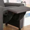 HOMCOM Kids Armchair Children Recliner Sofa Lounger Chair with Footrest for Playroom Bedroom Living Room, Grey