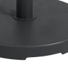 Outsunny 15kg Concrete Parasol Base, Heavy Duty Patio Umbrella Stand with Grip Handle, 46.5cm Round Garden Parasol Holder for 24 to 38mm Poles, Black