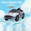 AIYAPLAY Aston Martin DBX Licensed 12V Kids Ride on Car, Kids Electric Car with Remote Control, 4 Suspension Wheels, LED Lights, Music, Horn, Slow Start, for Ages 3-6 Years, Grey