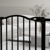 PawHut Pressure Fit Dog Stair Gate No Drilling Safety Gate Auto Close for Doorways, Hallways, 74-80cm Adjustable, 78cm Tall, Black
