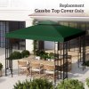 Outsunny 3 x 3(m) Gazebo Canopy Roof Top Replacement Cover Spare Part Dark Green (TOP COVER ONLY)