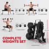 SPORTNOW Hex Dumbbell Set with Weights Storage Rack, Rubber Coated Dumbbells, Non-Slip Chrome Handles, Space-Saving for Home Gym Weight Lifting Strength Training, 2 x 2kg, 2 x 5kg, 2 x 8kg