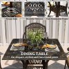 Outsunny 5 Pieces Cast Aluminium Garden Dining Set, 4 Seater Garden Table and Chairs with Parasol Hole, Outdoor Garden Furniture Set with Cushions for Patio, Bronze Tone