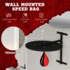 SPORTNOW Wall Mounted Speedball Platform, Height Adjustable Speed Bag Boxing with 360 Degree Swivel for Home Fitness