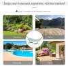 Outsunny 3.6m Extra-long Universal Hammock Stand Metal Frame Garden Camping Picnic Outdoor Patio Replacement - Stand Only