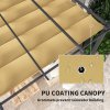 Outsunny 3 x 4m Pergola with Retractable Roof, Aluminium Frame Garden Gazebo Canopy Outdoor Sun Shade Shelter for Grill, Patio, Deck, Khaki