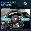 AIYAPLAY BMW M4 Licensed Electric Car for Kids, 12V Kids Electric Ride on with Remote Control, Suspension, Music, Horn, LED Lights, for Ages 3-5 Years, Black