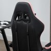 Vinsetto Computer Gaming Chair, PU Leather Desk Chair with Footrest, Swivel Task Chair with 135° Reclining Back and Lumbar Support, PC Chair for Adults, Black and Pink