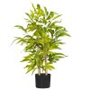 HOMCOM Decorative Artificial Plants Bamboo Tree in Pot, Desk Fake Plants for Home Indoor Outdoor Decor, 60cm