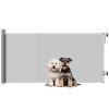 PawHut Retractable Stair Gate for Dogs, Extra Wide Dog Gate Extends Up to 180 cm Wide, 86.5 cm Tall, for Doorways, Stairways, Hallways, Indoor and Outdoor, Grey