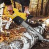 DURHAND Aluminium Chainsaw with Double Brake Protection and Blade Cover, 2000 W, 40 cm, for Wood, Trees and Branches, Yellow