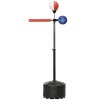 SPORTNOW Free Standing Speed Bag, Height Adjustable Boxing Punching Bag with Stand, Reflex Bar, Punching Pad and Suction Cup Base for Adults & Teenagers, Multicoloured