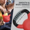 HOMCOM Soft Kettlebell, 10kg Kettle Bell with Non-Slip Handle for Home Gym Weight Lifting and Strength Training, Red