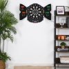 HOMCOM DART BOARD SET ELECTRONIC DARTBOARD LED DIGITAL SCORE DISPLAY SOFT TIP 27 GAMES SPEAKER SOUND WITH DARTS