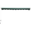 Outsunny 3.5 x 2.5 m Garden Patio Manual Awning Canopy Sun Shade Shelter with Winding Handle - Green