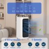HOMCOM Portable Air Cooler, 3-in-1 Evaporative Air Cooler with 5L Water Tank, Oscillation, 3 Fan Speeds, 3 Modes, 2 Ice Packs, 7H Timer, LED Display, for Home Office