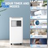 HOMCOM 9000 BTU Portable Air Conditioner, Smart Home WiFi Compatible, 2.6KW 4 in 1 Air Conditioning Unit, Dehumidifier, Fan with Remote, 24H Timer, Window Venting Kit, 20m², R290, A Energy Efficiency