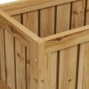 Outsunny Wooden Trellis Planter, Raised Beds for Garden with Wheels and Drainage Holes, Privacy Screen Planter Box to Grow Vegetables, Herbs and Flowers for Garden, Patio, Deck, Natural
