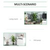 Outsunny 110cm/3.6FT Artificial Dracaena Tree Decorative Plant 40 Leaves with Nursery Pot, Fake Tropical Tree for Indoor Outdoor D??cor
