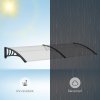 Outsunny Front Door Canopy, Waterproof Outdoor Awning, 75 x 195 cm Rain Shelter for Window, Porch and Front/Back Door, Clear