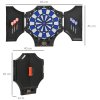 SPORTNOW Electronic Dartboard Set with 31 Games, 285 Programs, Cabinet, 6 Soft Tip Darts, 6 Spare Tips, LCD Scoring Indicator for Party, Game Night, Gift