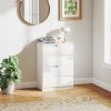 HOMCOM Modern Chest of Drawer with 4 Drawers, High Gloss Dresser for Bedroom, Living Room, 60 x 40 x 85cm, White