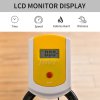 HOMCOM Stationary Exercise Bike w/ 6kg Flywheel, LCD Monitor, Adjustable Resistance, Pad & Bottle Holder, for Indoors, Gyms, Offices, Cardio Workout - Yellow