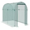 Outsunny Fruit Cage Bird Netting, Heavy Duty Fruit and Vegetable Protection Tent with Zipped Door, Anti Bird, Insects, Small Animals, 1.2 x 2.4 x 1.9m, Green