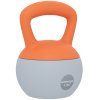 SPORTNOW Soft Kettlebell, 12kg Kettle Bell with Non-Slip Handle for Home Gym Weight Lifting and Strength Training, Orange and Grey