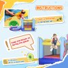 Outsunny 3 in 1 Kids Bouncy Castle with Slide and Pool Trampoline, Inflatable Water Park with Blower for Kids Age 3-8 Octopus Design 3.6 x 1.75 x 1.8m