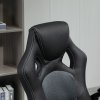 Vinsetto Gaming Chair Faux Leather Swivel Computer Racing Gamer Desk Chair for Home Office with Wheels, Gray