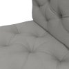 Outsunny 2 Seater Outdoor Seat Cushions Back Cushion for Pallet, Water Repellent Seat Pads, Light Grey