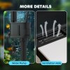 PawHut Aquarium, 13L Glass Fish Tank with Filter, LED Lighting, Water Pump, for Bettas, Guppies, Mini Parrot Fishes, Shrimp, Goldfish, 29 x 20 x 30.5cm
