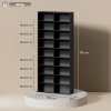 HOMCOM 640 CD/360 DVD Storage Unit, Blu-ray Media Storage Shelf with 18 Compartments and 14 Adjustable Shelves, CD Tower for Living Room, Bedroom, Office
