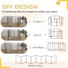PawHut Dog Pen, 8 Panel Dog Playpen, DIY Design with Door, for Medium Dogs, Puppies, Small Animals, for Indoor/Outdoor Use, 91cm High