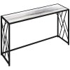 HOMCOM Console Table, Industrial Sofa Table with Metal Frame for Living Room, Hallway, 120cm, Grey